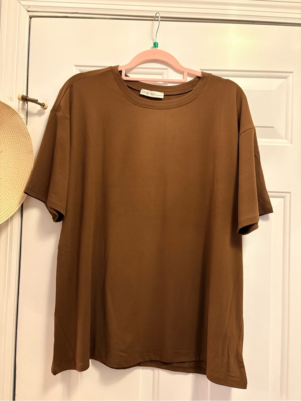 Zenana Outfitters Buttery Soft Legging Set in Brown - Picture 4 of 4